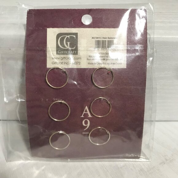 Avenue 9 Giftcraft Hair Spinners - Pearl & Rhinestone Set - Picture 3 of 3